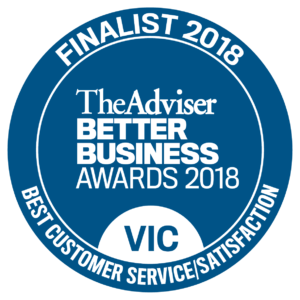 Finalist 2018 TheAdviser Better Business Awards - Best Customer Service/Satisfaction